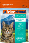 Feline Natural Hoki & Beef Pouch